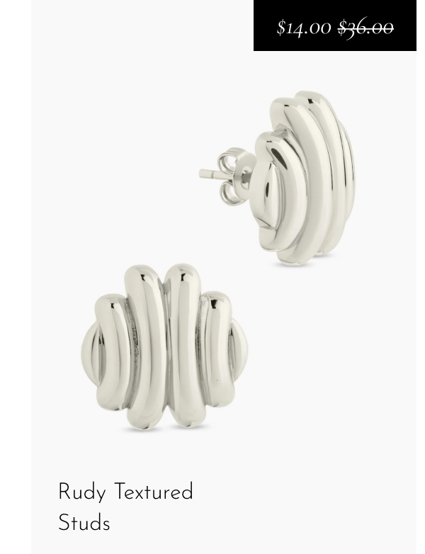 Rudy Textured Studs [*$14.00* $36.00]