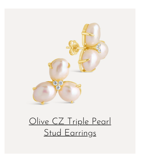olive pearl studs