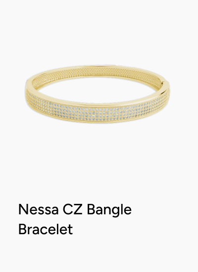 Nessa CZ Bangle Bracelet