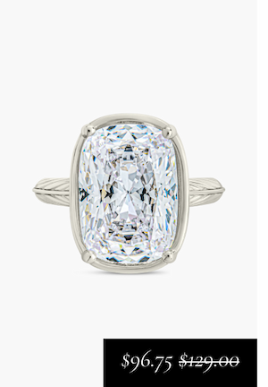 Sterling Silver Elongated Cushion Cocktail Ring [*$96.75* $129.00]
