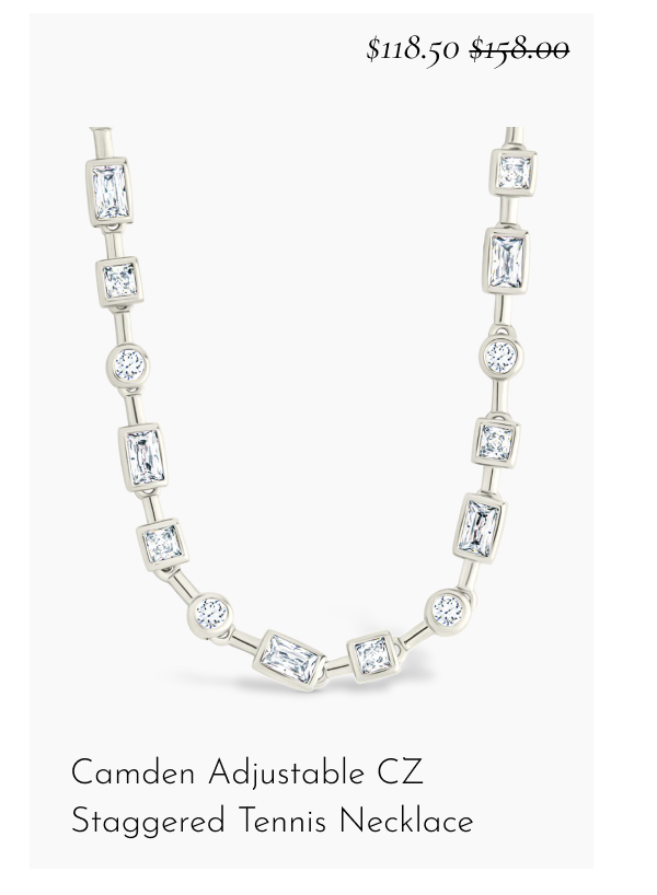 Camden Adjustable CZ Staggered Tennis Necklace [*$118.50* $158.00]