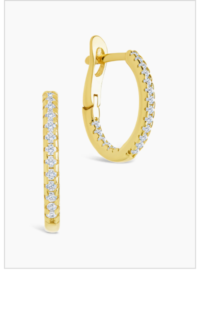 Sterling Silver Lilia CZ Infinity Hoops