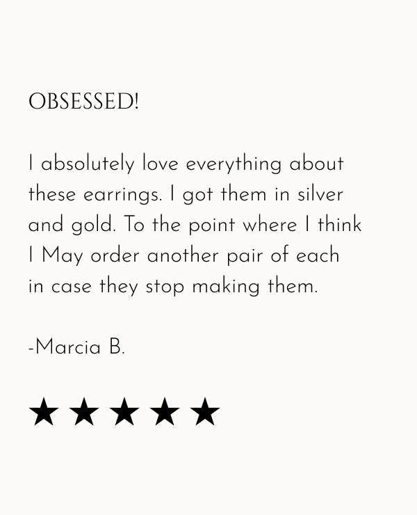 I absolutely love everything about these earrings!