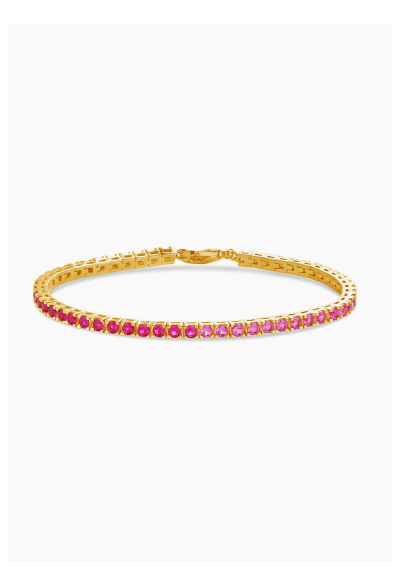 Hues of Pink Tennis Bracelet