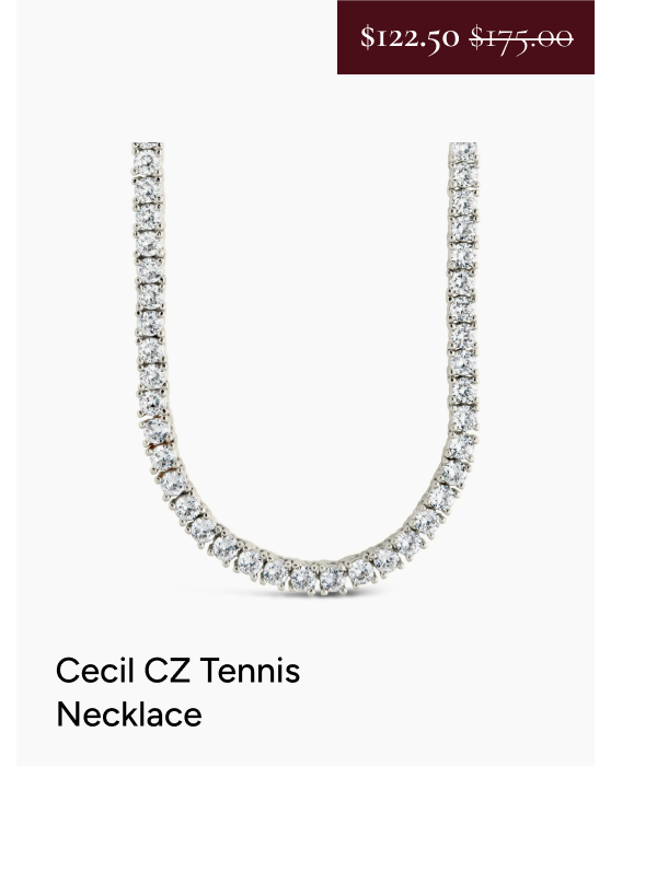 Cecil CZ Tennis Necklace *$122.50* $175.00