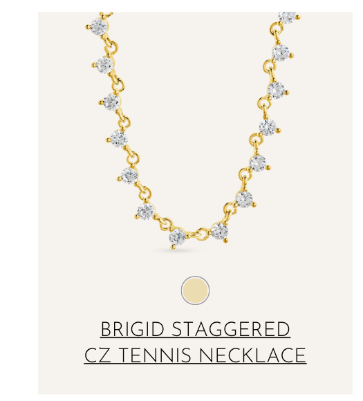 Brigid CZ Tennis Necklace