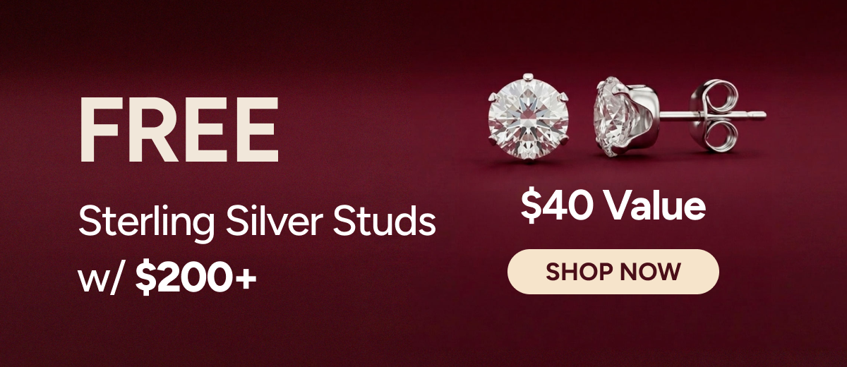 FREE Sterling Silver Studs with $200+ | $40 Value [Shop Now]