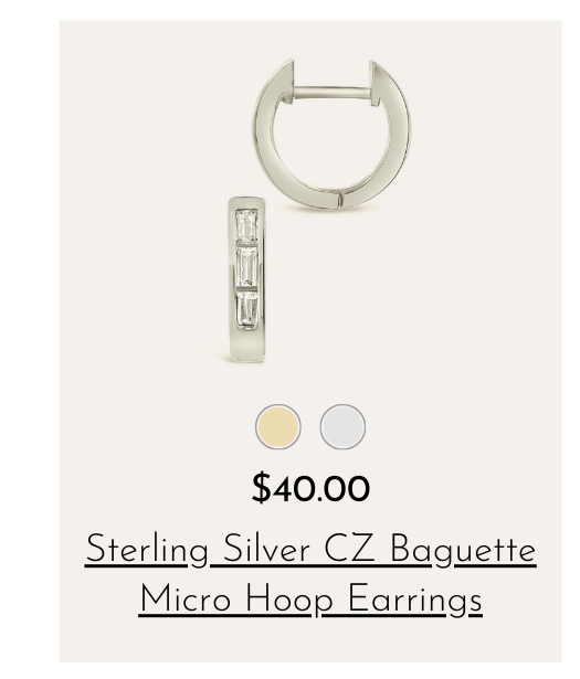 baguette micro hoops