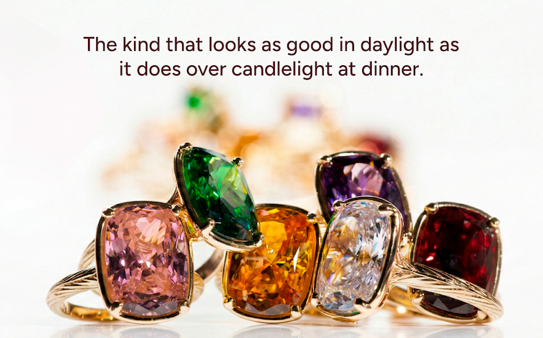 The kind that looks as good in daylight as it does over candlelight at dinner.