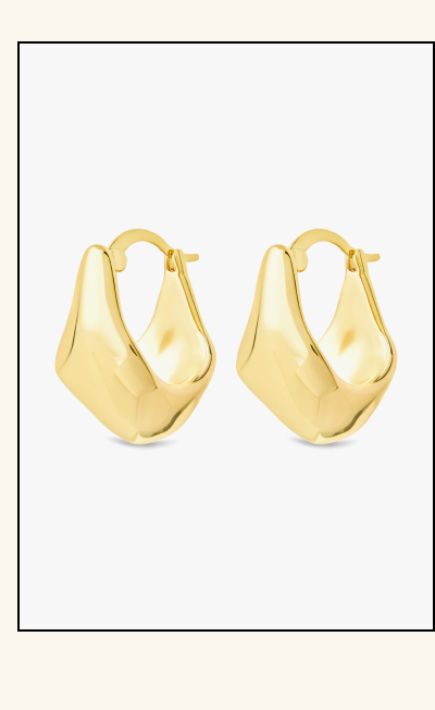 Elise Polished Micro Hoop Earrings