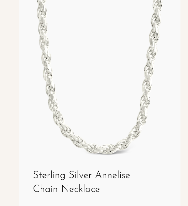 Sterling Silver Annelise Chain Necklace
