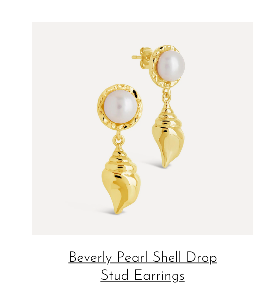 beverly pearl shell studs