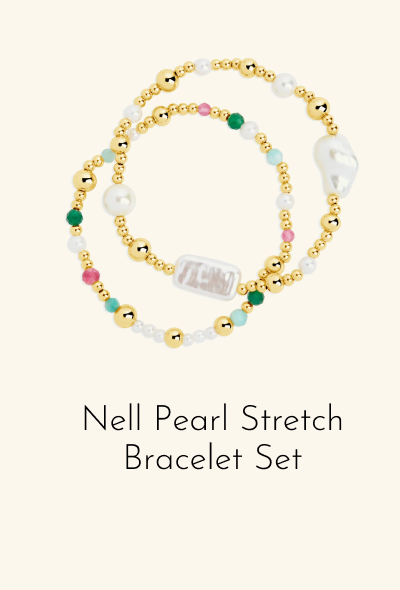 Nell Pearl Stretch Bracelet Set