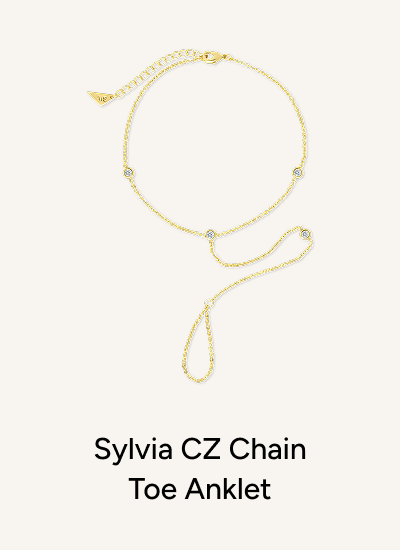 Sylvia CZ Chain Toe Anklet