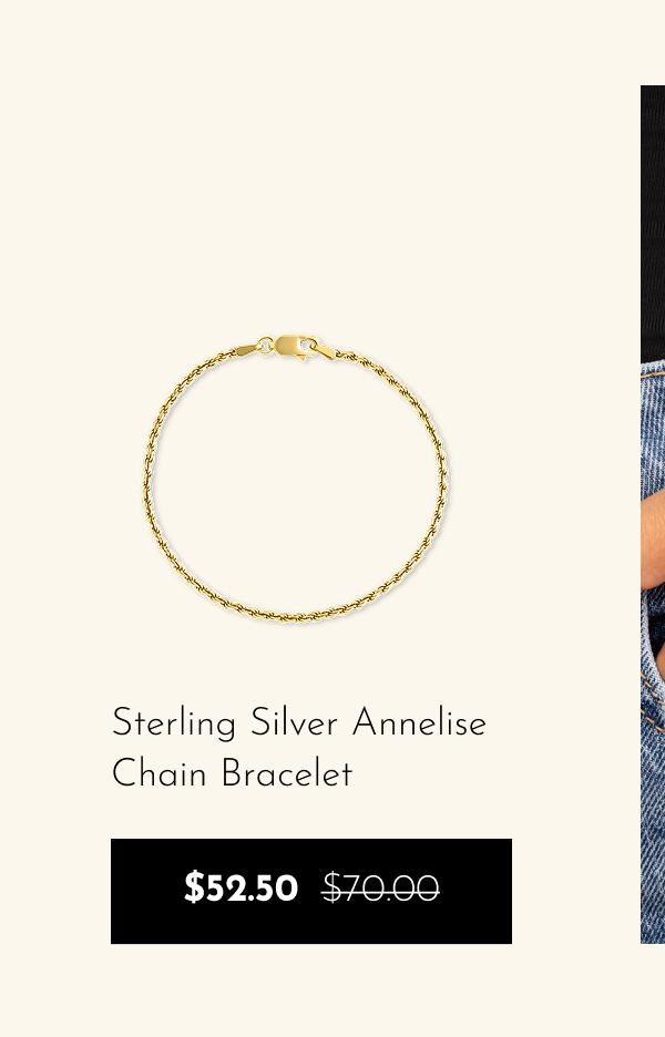 Sterling Silver Annelise Chain Bracelet $52.50