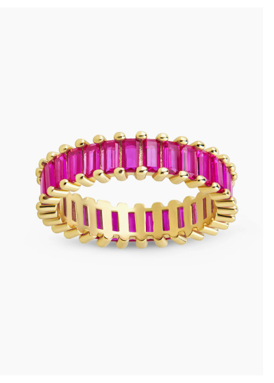 Caroline Rainbow CZ Eternity Band Ring