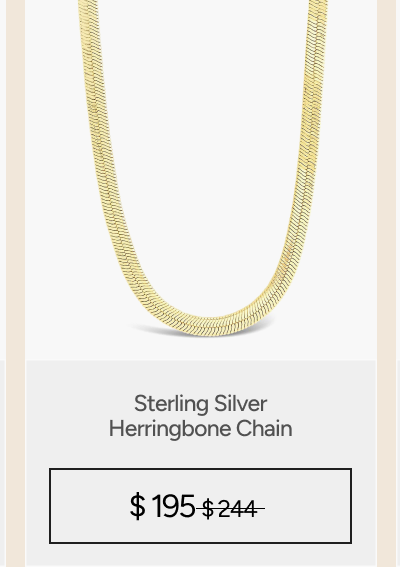 Sterling Silver Herringbone Chain