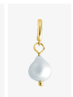 Sterling Silver Baroque Pearl Charm
