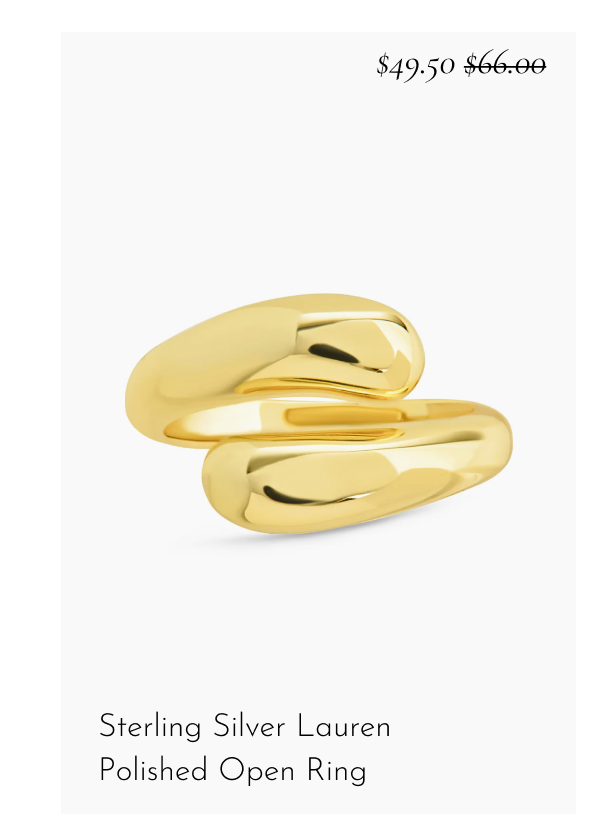 Sterling Silver Lauren Polished Open Ring [*$49.50* $66.00]