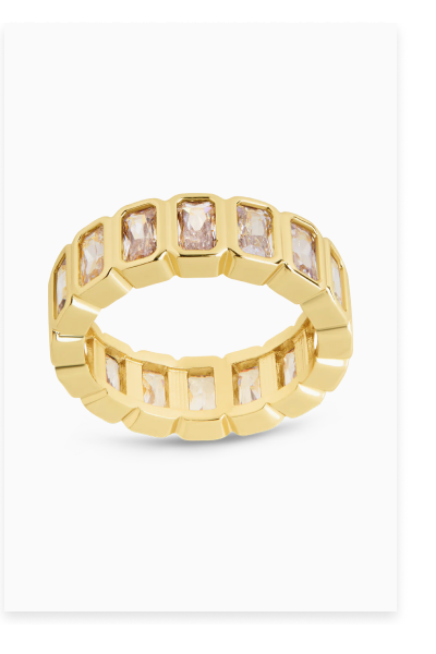 Jackie Bezel CZ Station Ring