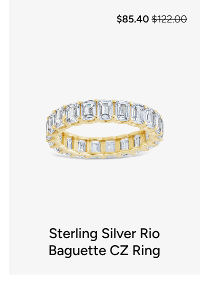 Sterling Silver Rio Baguette CZ Ring [*$97.60* $122.00]