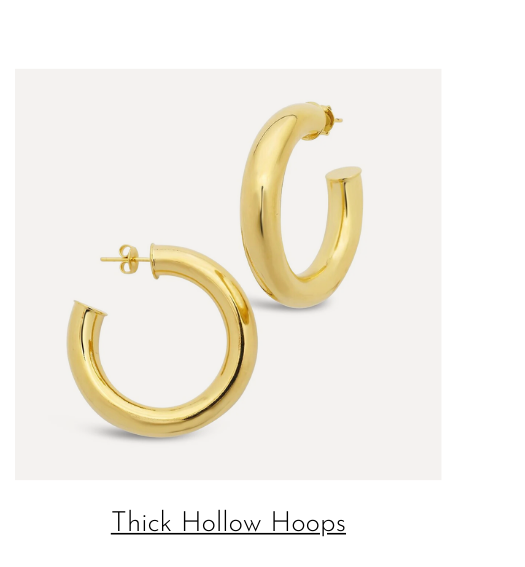 thick hollow hoops