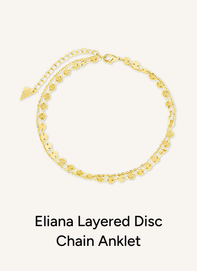 Eliana Layered Disc Chain Anklet