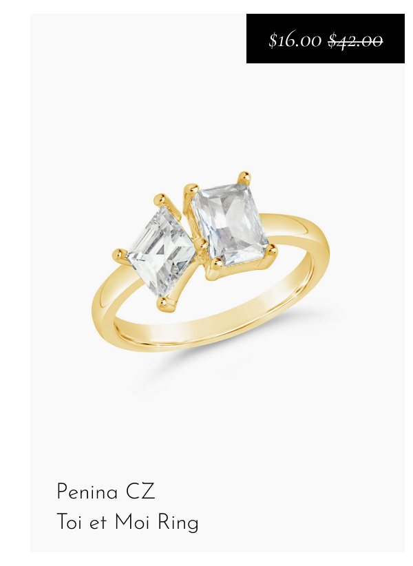 Penina CZ Toi et Moi Ring [*$16.00* $42.00]