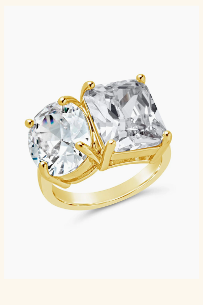 Marla Cubic Zirconia Toi et Moi Ring