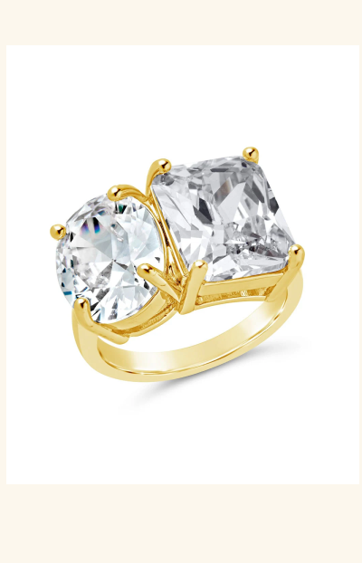 Marla CZ Toi Et Moi Cocktail Ring