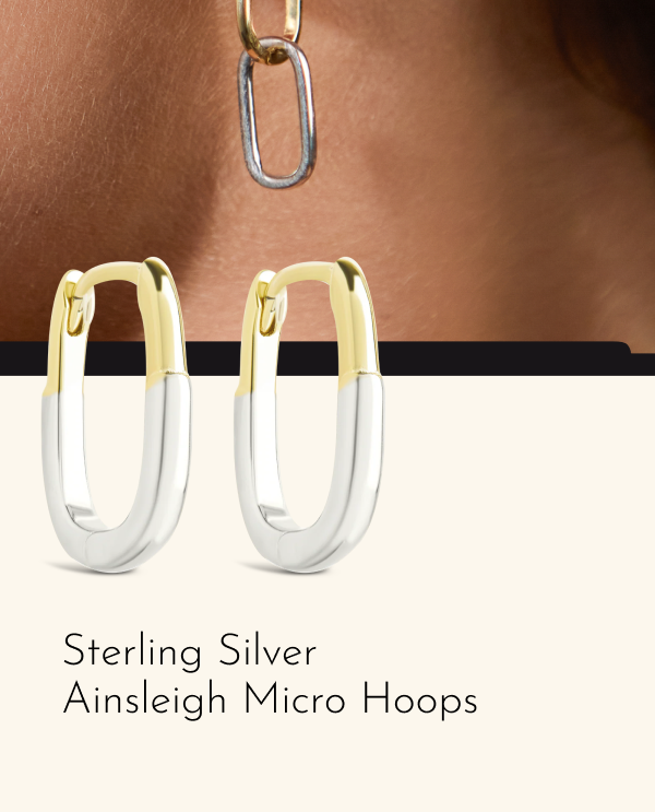 Sterling Silver Ainsleigh Micro Hoops