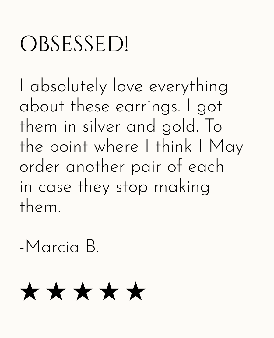 I absolutely love everything about these earrings!