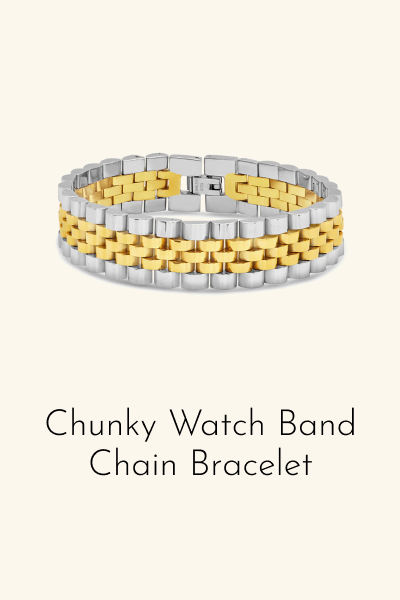 Chunky Watch Band Chain Bracelet