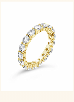 Sterling Silver Gracie CZ Eternity Ring