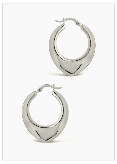 Indy Elongated Hoop Earrings