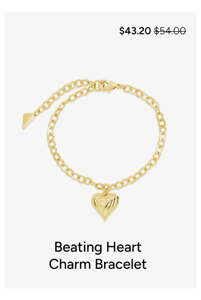 Beating Heart Charm Bracelet [*$43.20* $54.00]