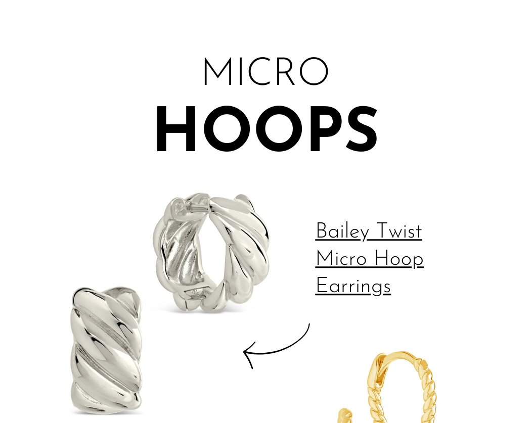 Bailey Twist Micro Hoop Earrings