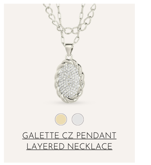 Galette layered necklace