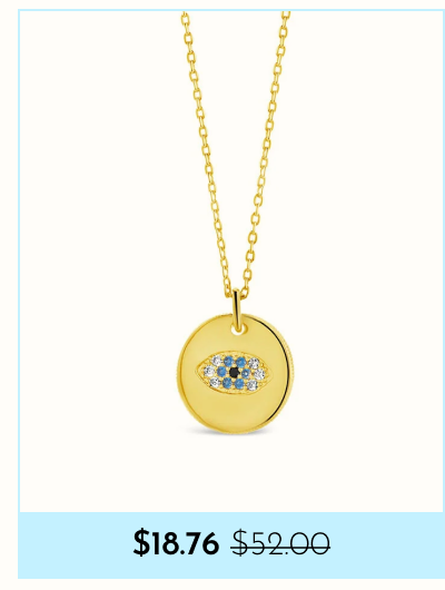 $18.76 Madison CZ Evil Eye Pendant Necklace