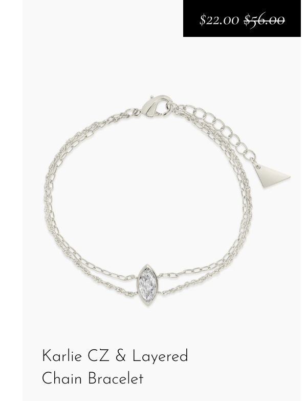 Karlie CZ & Layered Chain Bracelet [*$22.00* $56.00]