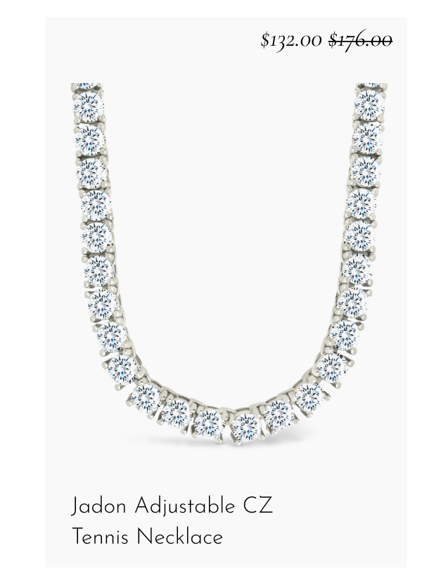 Jadon Adjustable CZ Tennis Necklace [*$132.00* $176.00]