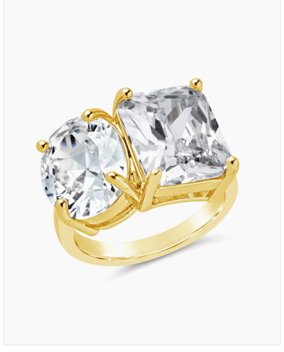 Marla CZ Toi et Moi Cocktail Ring