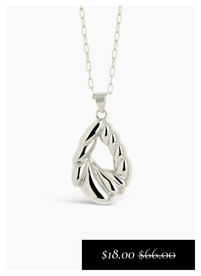 Alouette Textured Pendant Necklace $18.00 (was $66.00)