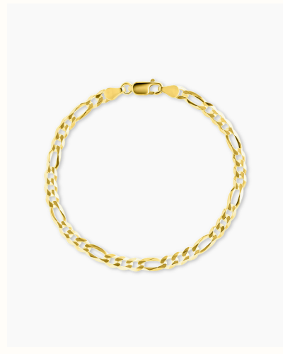 Dainty Sterling Silver Figarro Chain Bracelet