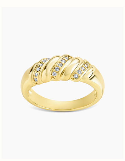 Tonya CZ Twisted Ring