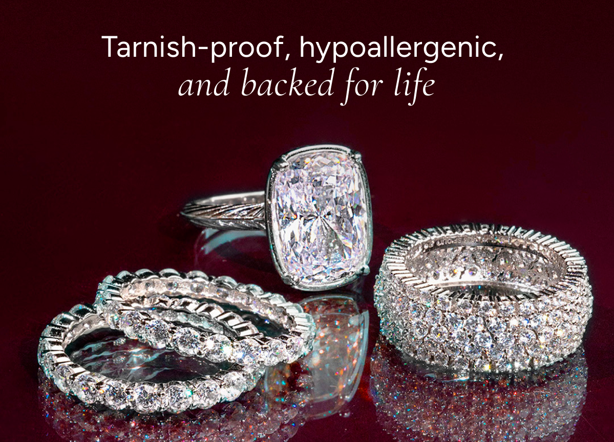 Tarnish-proof, hypoallergenic, and backed for life