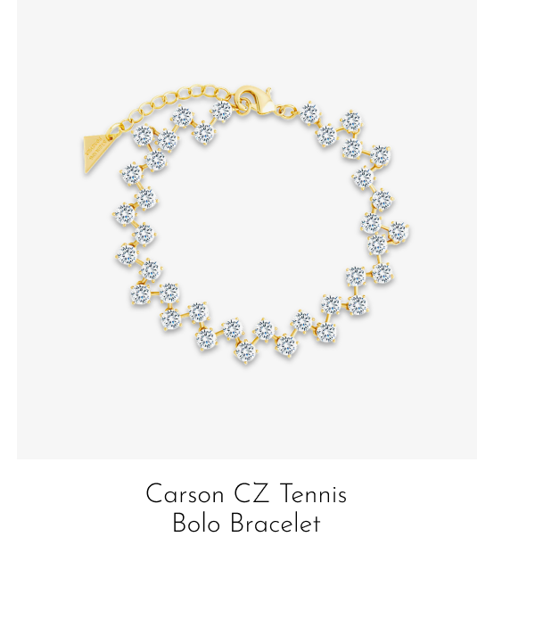 Carson CZ Tennis Bolo Bracelet
