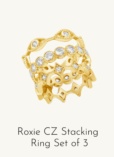  Roxie CZ Stacking  Ring Set of 3