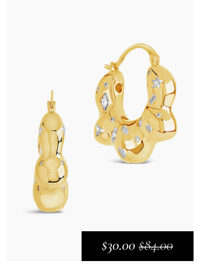 Tari CZ Hoop Earrings