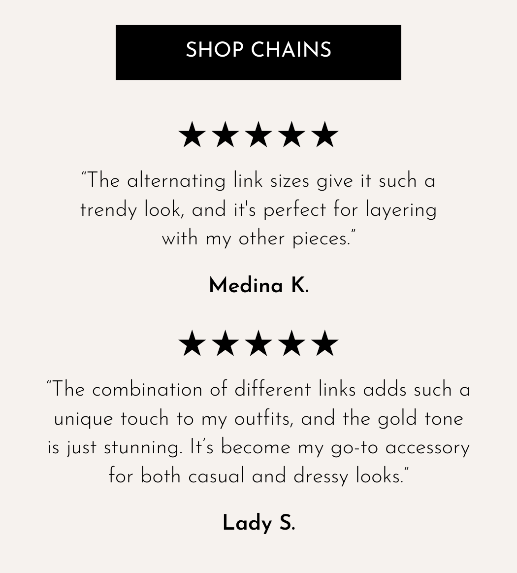 Chain link necklaces